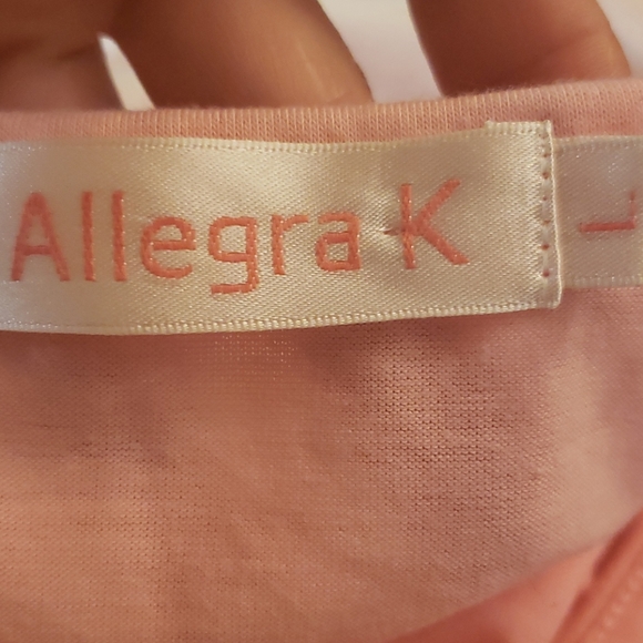 Allegra K Women Scoop Neck Tunic Mesh Shirt - Picture 3 of 7